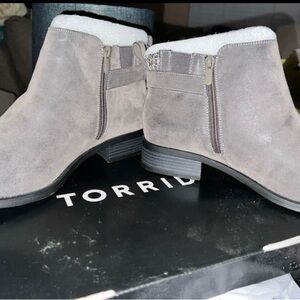 Torrid ankle boots. Brand new. Never worn. Wide width.